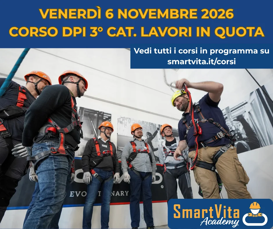 Corso DPI di 3° Categoira Lavori in Quota - 06/11/26