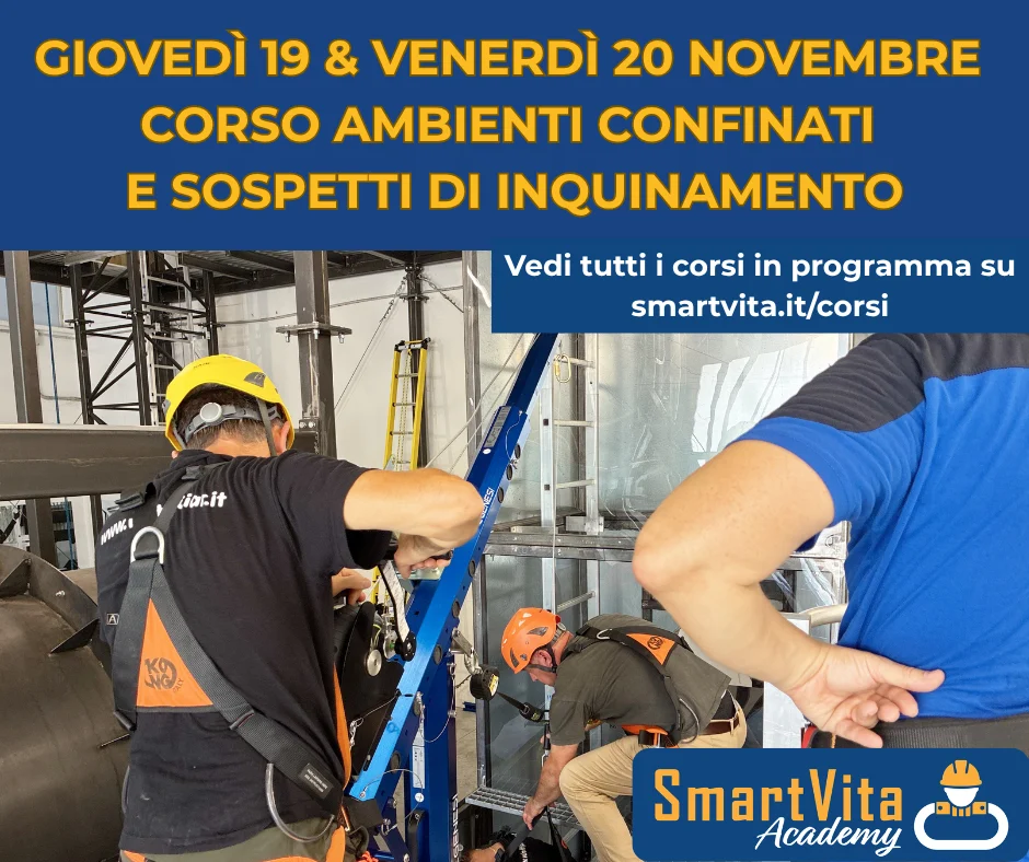 Corso Ambienti Confinati e Sospetti di Inquinamento a Sansepolcro (AR), con formazione e addestramento pratico. Scopri programma e prossime date.