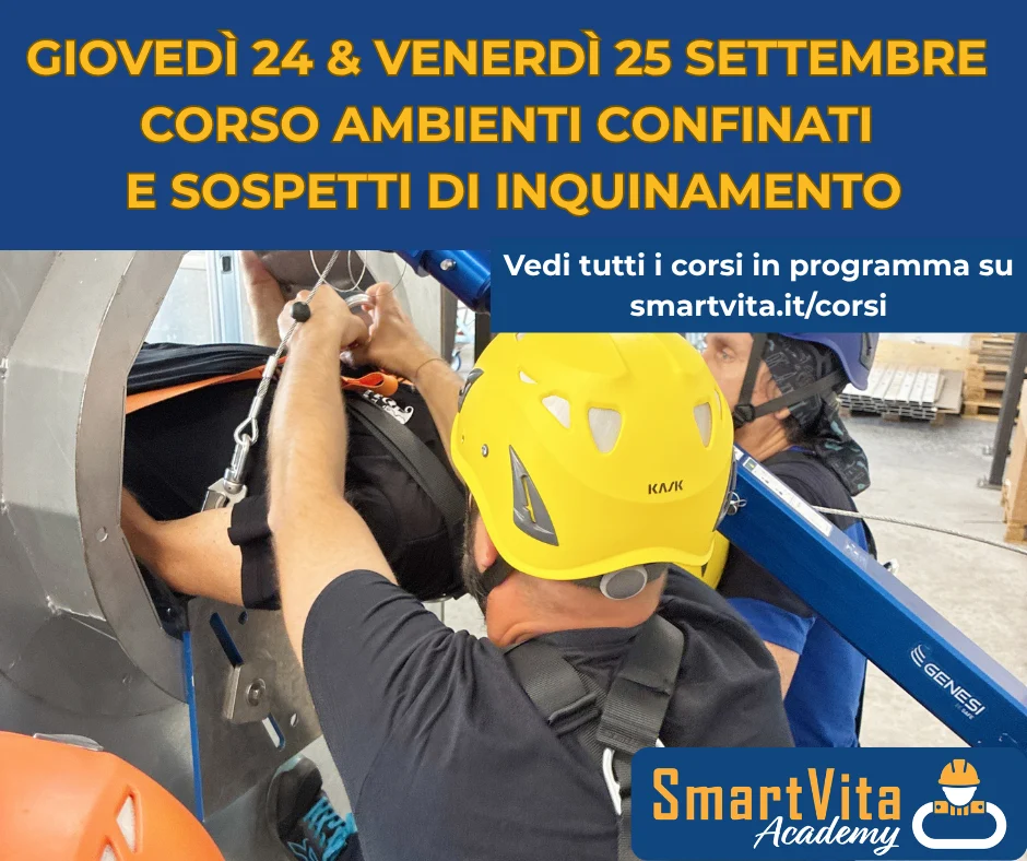 Corso Ambienti Confinati e Sospetti di Inquinamento a Sansepolcro (AR), con formazione e addestramento pratico. Scopri programma e prossime date.