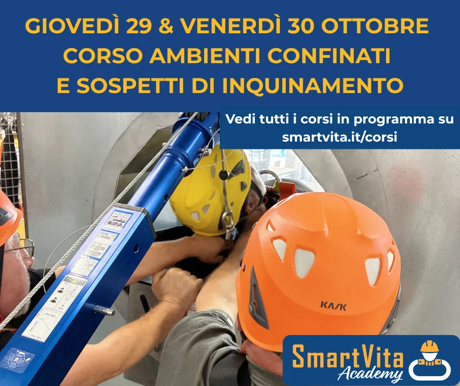 Corso Ambienti Confinati e Sospetti di Inquinamento a Sansepolcro (AR), con formazione e addestramento pratico. Scopri programma e prossime date.